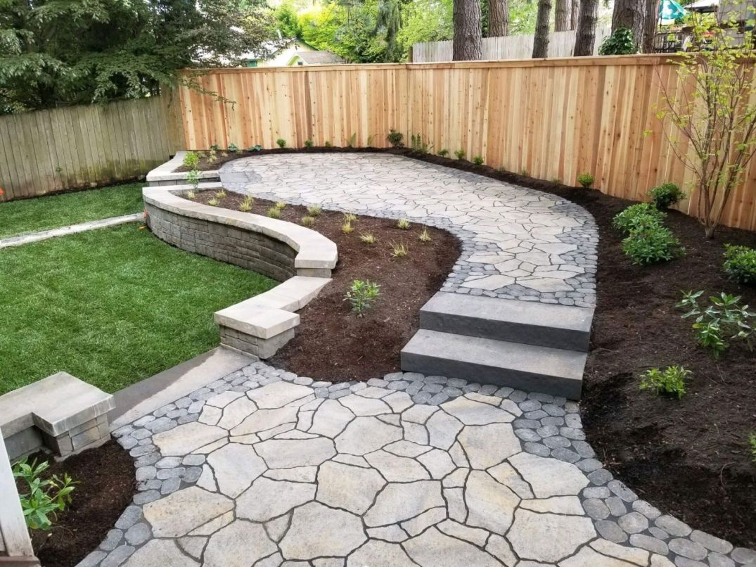 Decorative garden wall installation